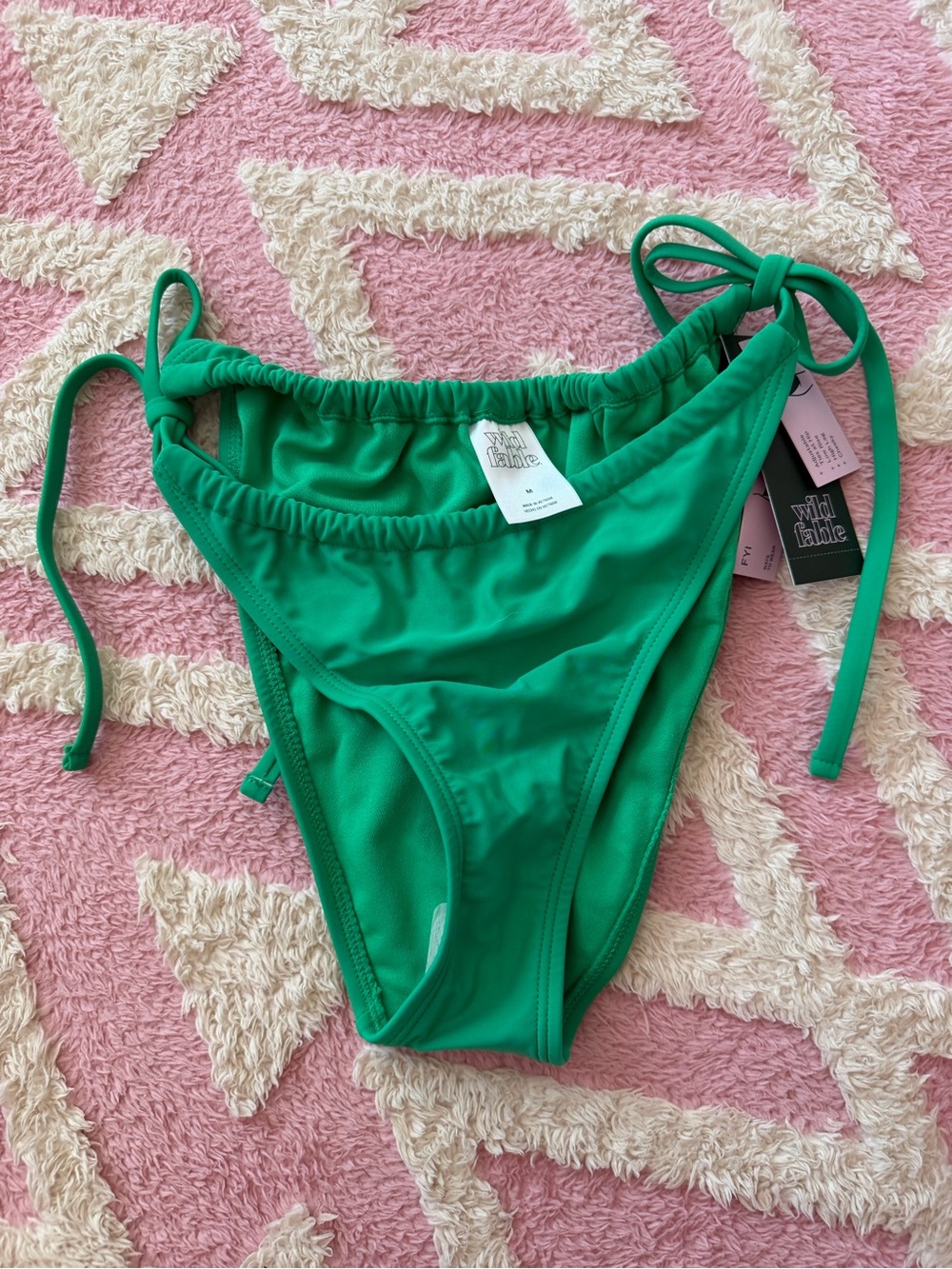 wild fable Emerald Green Tie-Side Bikini Bottoms